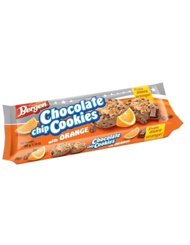 Bergen Choco Chip Cookies with Orange 100g