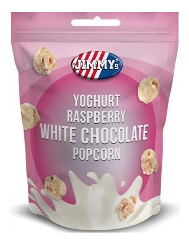 Jimmy's White Chocolate Popcorn Yoghurt & Raspberry 120g