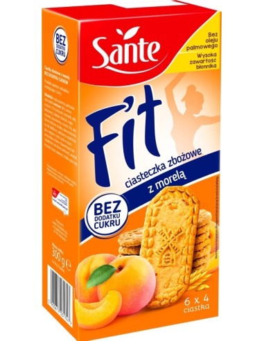Sante Fit Cereal Cookies with Apricot 300g