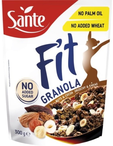 Sante Fit Granola Nuts & Cocoa No Added Sugar 300g