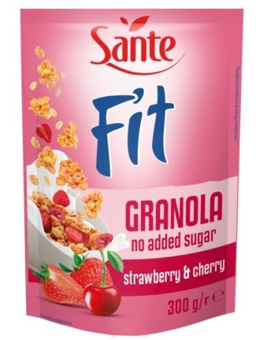 Sante Fit Granola Strawberry & Cherry No Added Sugar 300g