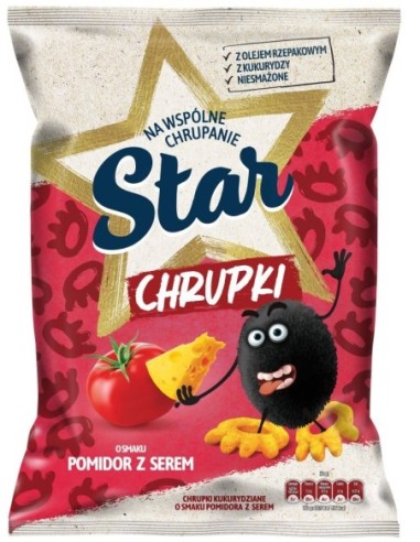 Star Chips Cheese & Tomato 125g