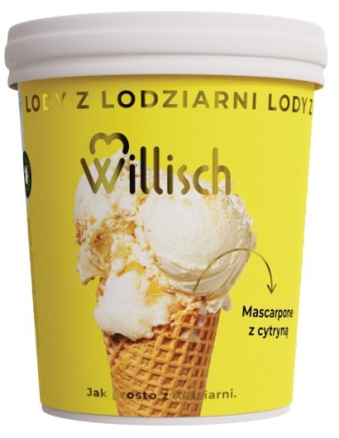 Willisch Mascarpone with Lemon Cream Ice Cream 465ml