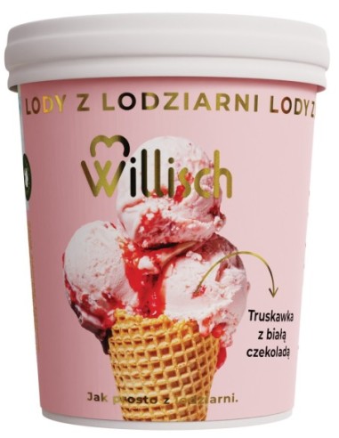 Willisch Strawberry with White Chocolate Ice Cream 465ml