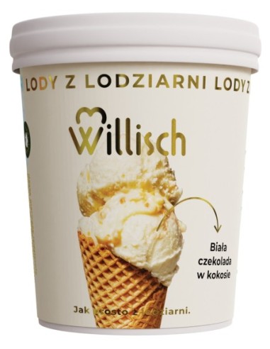 Willisch White Chocolate & Coconut Ice Cream 465ml