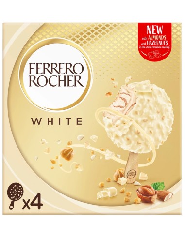Ferrero Rocher White Ice Cream Stick 4x70ml