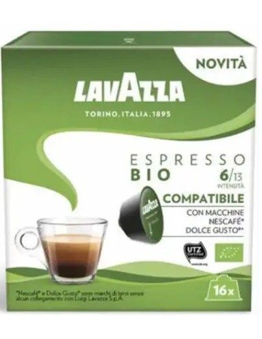 Lavazza Coffee Capsules Dolce Gusto Bio Espresso 16x8g