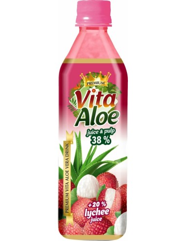 Vita Aloe Drink with Aloe 38% Lychee 500ml