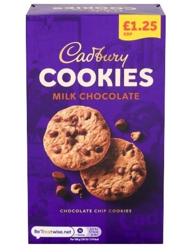 Cadbury Chocolate Chip Cookies Pmp £1.25 150g