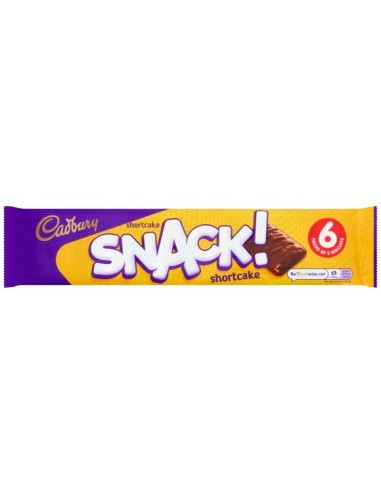 Cadbury Snack Shortcake Chocolate Biscuit 6Pk 120g