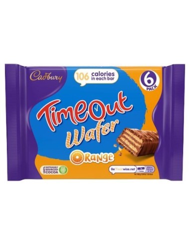 Cadbury Timeout Wafer Orange 6Pk 121.2g
