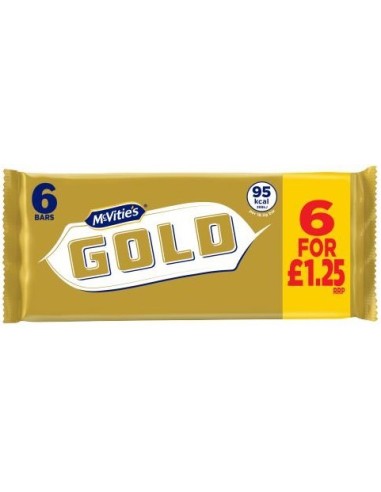 McVitie's Gold Bar 6Pk Pmp £1.25 110g