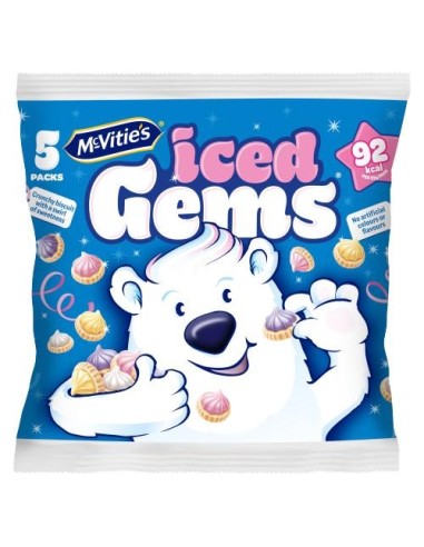 McVitie's Iced gems Multipack Biscuits 5x23g