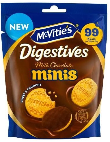 McVitie's Mini Choc Digestives Pouch 80g