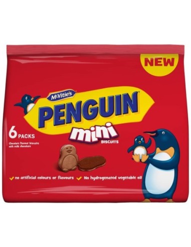McVitie's Mini Penguin Multipack Biscuits 6x19g