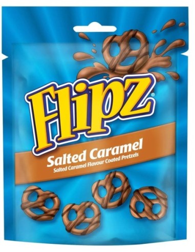 Flipz Pretzels Salted Caramel Flavour Snacks 90g