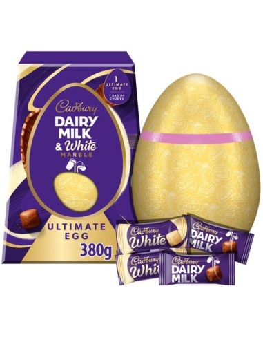 Cadbury Dairy Milk & White Marble Ultimate Egg 372g