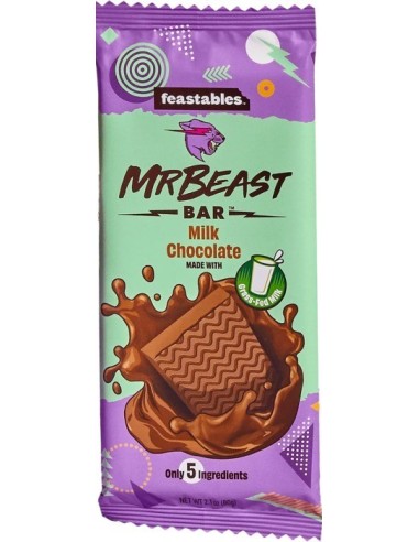 MrBeast Feastables Milk Chocolate Bar 60g