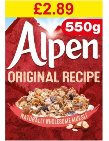 Alpen Original Pmp £2.89 550g