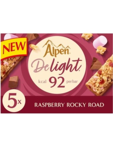 Alpen Delight 5 Raspberry Rocky Road Bars 5x24g