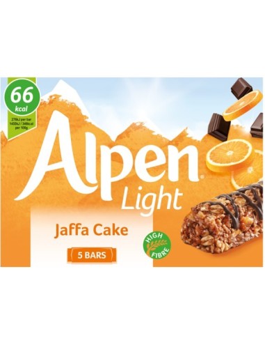 Alpen Light Cereal Bars Jaffa Cake 5x19g