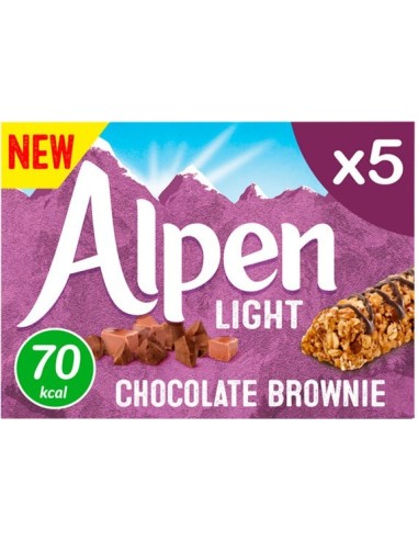 Alpen Light Chocolate Brownie 5x19g