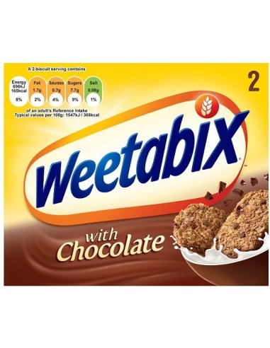 Weetabix Chocolate Twin Portion Pack 2's