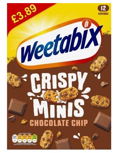 Weetabix Crispy Minis Chocolate Chip Pmp £3.89 500g