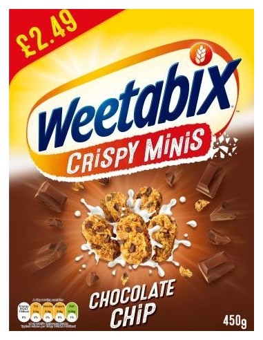 Weetabix Minis Chocolate Chip Pmp £2.49 450g
