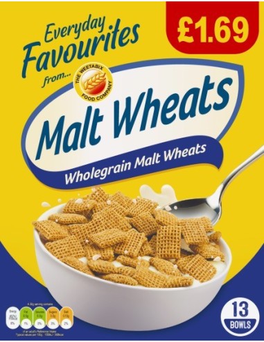 Weetabix Malt Wheats Pmp £1.69 400g