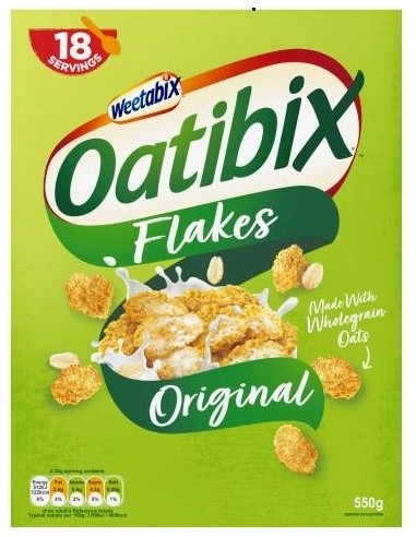 Weetabix Oatibix Flakes Cereal 550g