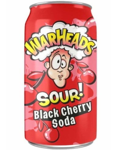 Warheads Black Cherry Sour Soda 355ml