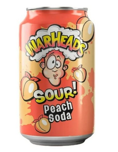 Warheads Peach Sour Soda 355ml