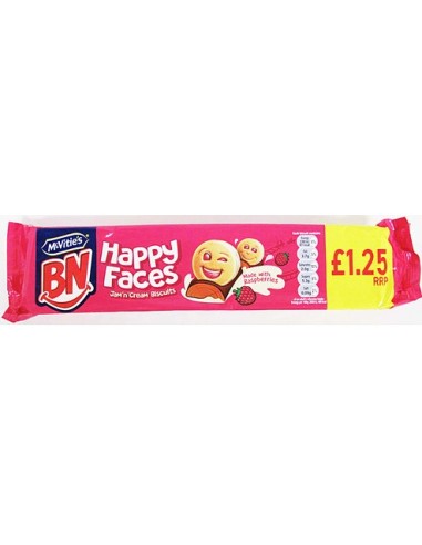 McVitie's BN Happy Faces Jam & Cream Pmp £1.25 165g