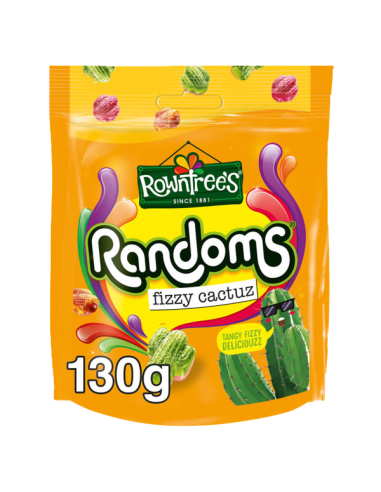 Rowntree's Randoms Fizzy Cactuz Sweets Sharing Bag 130g