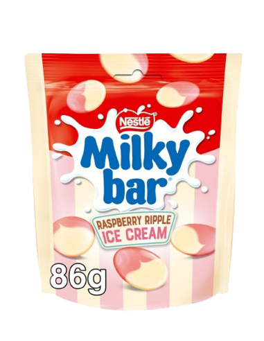 Milkybar Buttons White Chocolate Raspberry Ripple Sharing Bag 86g