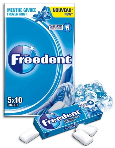 Freedent Chewing Gum Frozen Mint 5x10pcs