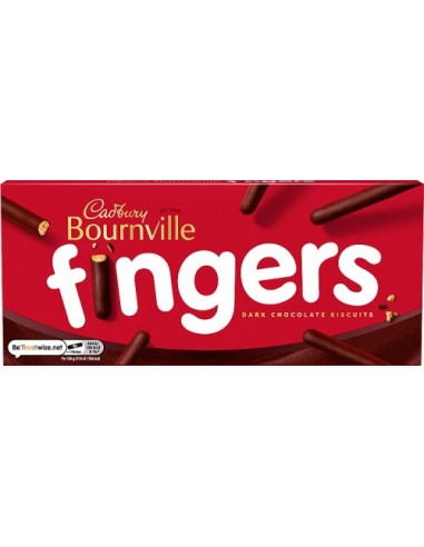 Cadbury Bournville Fingers Dark Chocolate Biscuits 114g