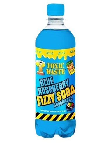 Toxic Waste Fizzy Soda Blue Raspberry Pmp £1.19 500ml