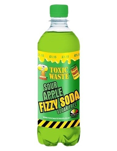 Toxic Waste Fizzy Soda Sour Apple Pmp £1.19 500ml