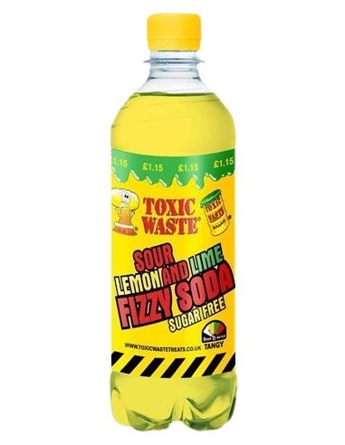 Toxic Waste Fizzy Soda Sour Lemon & Lime Pmp £1.19 500ml