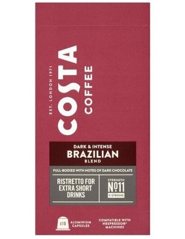 Costa Coffee Nespresso Dark & Intense Brazilian Blend Ristretto 10x5.7g