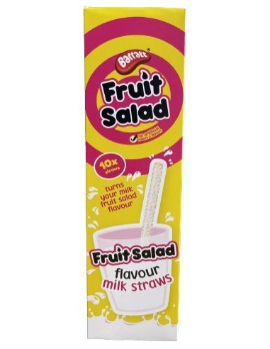 Barratts Fruit Salad Milk Straws 10x6g