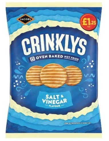 Jacob Crinklys Salt & Vinegar Pmp £1.25 90g