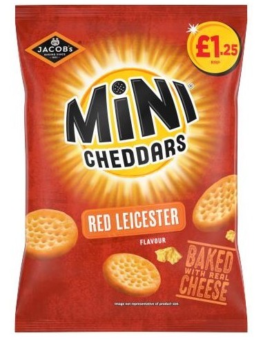 Jacob Mini Cheddars Red Leicester  Pmp £1.25 90g