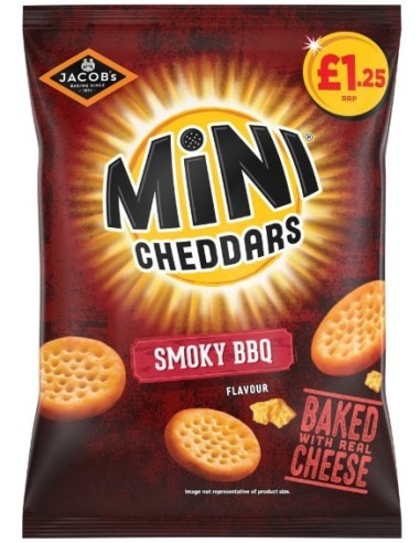 Jacob Mini Cheddars Smokey Bbq  Pmp £1.25 90g