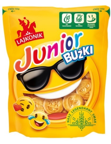 Lajkonik Crackers Junior Funny Faces 90g