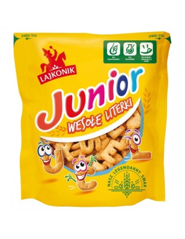 Lajkonik Crackers Junior Happy Letters 120g