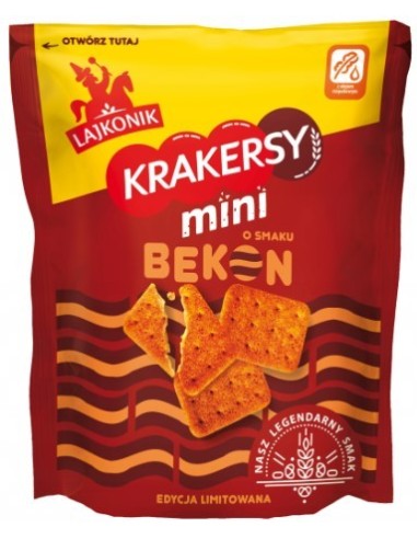 Lajkonik Crackers Mini Bacon 100g