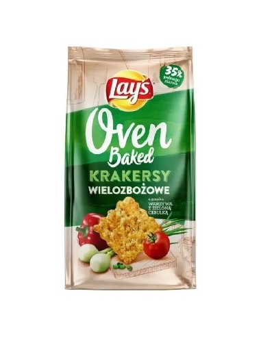 Lay’s Oven Baked Crackers Veggies & Green Onion 80g